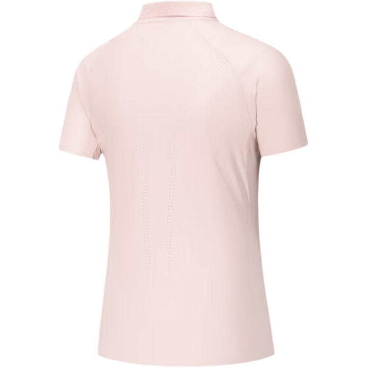 Anta Champion All-Weather Series Solid Color Simple Pullover Short Sleeve Polo Shirt Women Tops 162630103-5
