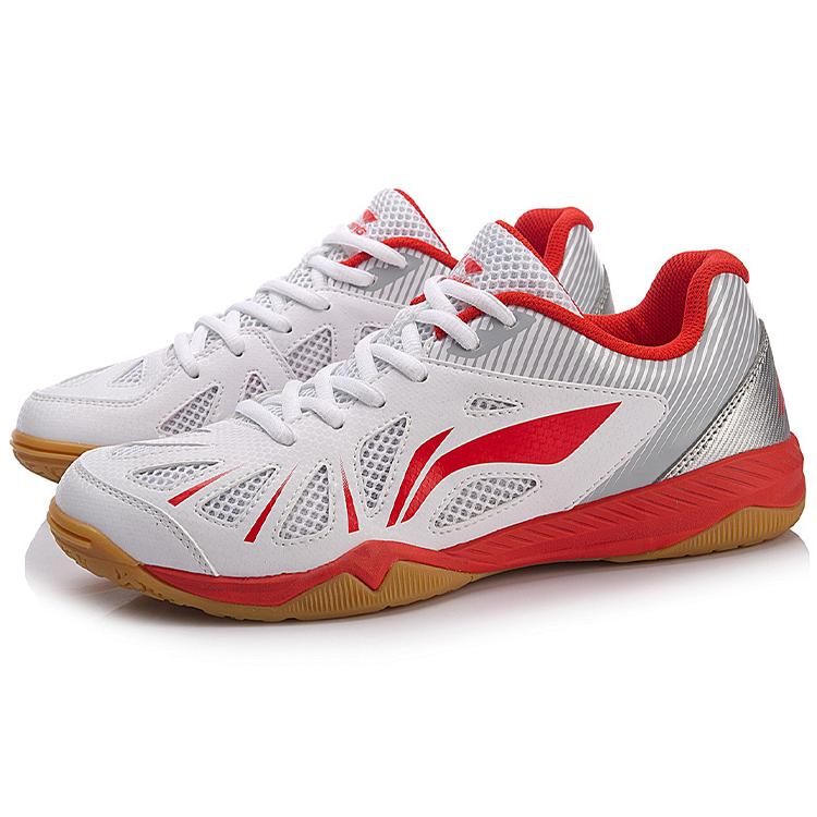 Li Ning Cushioning Support Balance Low top Training Shoes Women's White Red APTM004-1