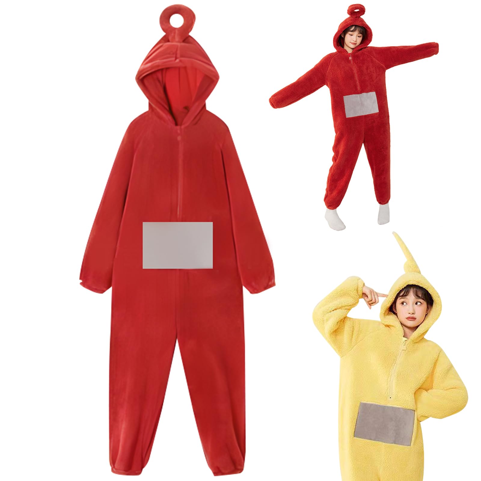 

Teletubbies Kigurumi For Kigurumi Cold Available in 4 Cartoon Loungewear [TUAHOUS] Pajamas, One-Piece Pajamas, Roomwear, Cute, Adults, Hooded, Fluffy,