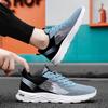 Fashion Blue Black Casual Sport Shoes Light Sneakers Men Outdoor Breathable Mesh Black Running Shoes Athletic Jogging Tennis Shoes