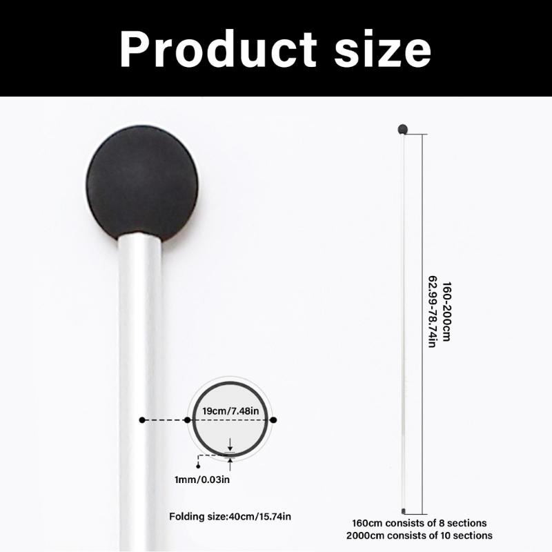 2Pcs Folding Beach Tent Poles Light Weight Canopy Poles Adjustable Length Outdoor Awning Support Poles Easy To Install