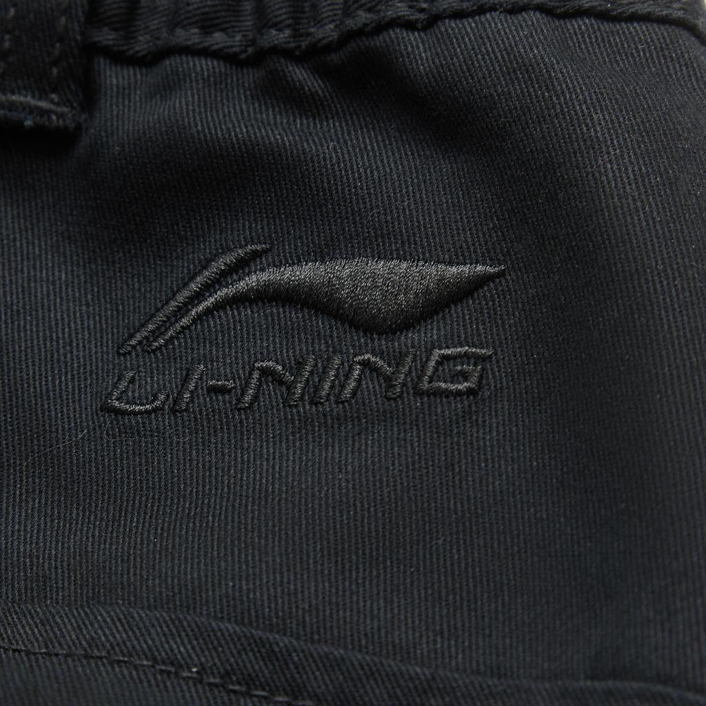 Li Ning X Disney Collaboration Disney Collection Letter Print Loose Woven Casual Shorts Men Shorts Black AKSU325-2