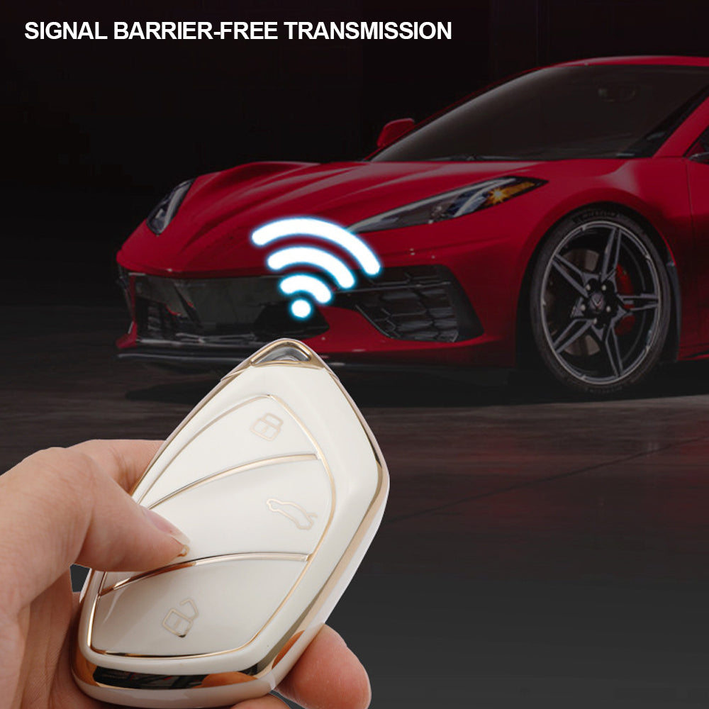Husă TPU cu 4 Butoane pentru Cheie Mașină, Husă de Protecție pentru Telecomandă, Accesorii Auto Pentru Roewe Ei5 MARVELX Marvelr MG ZS EV HS EHS ZX GT