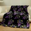 Festive neon party poppers with colorful stars on a black background. for all seasons blanket lunch break throw gift