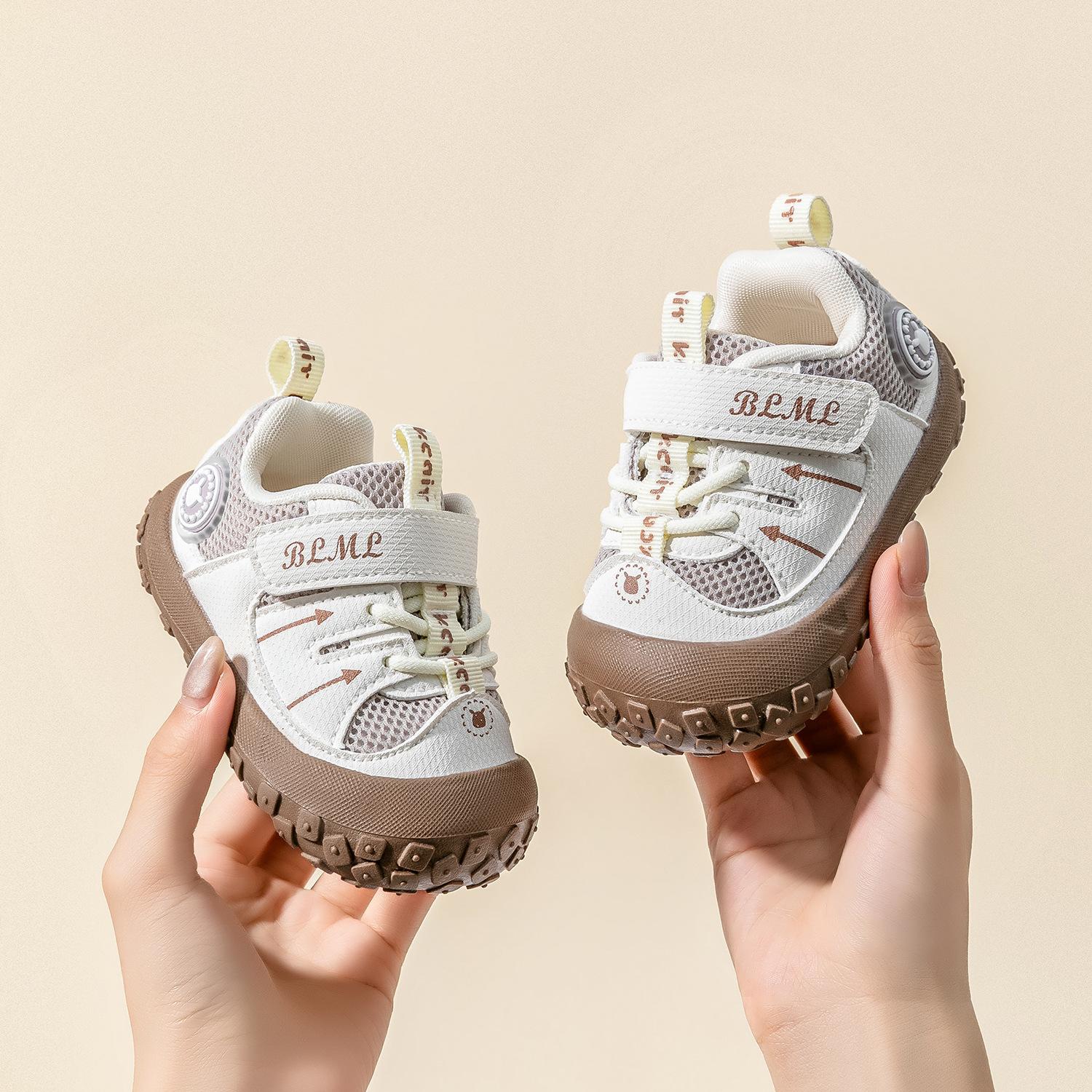 

Туфли для малышек, обувь для малышей, нескользящая обувь, спортивная обувь из мягкой сетки для мальчиков 22