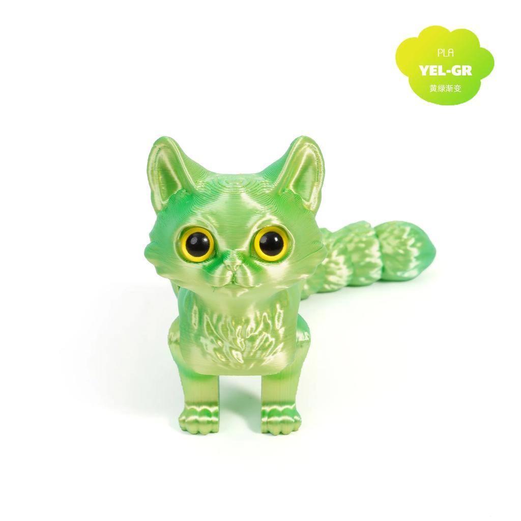 3D Printed Realistic Mini Animals Toy Articulated Joints Cat Figurine Multi-Jointed Movable Home Decor Desktop Craft Ornament