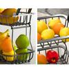 2 Tier Vegetable Bread Basket Detachable Vegetable Holder Organizer Snacks Storage Stand  Kitchen