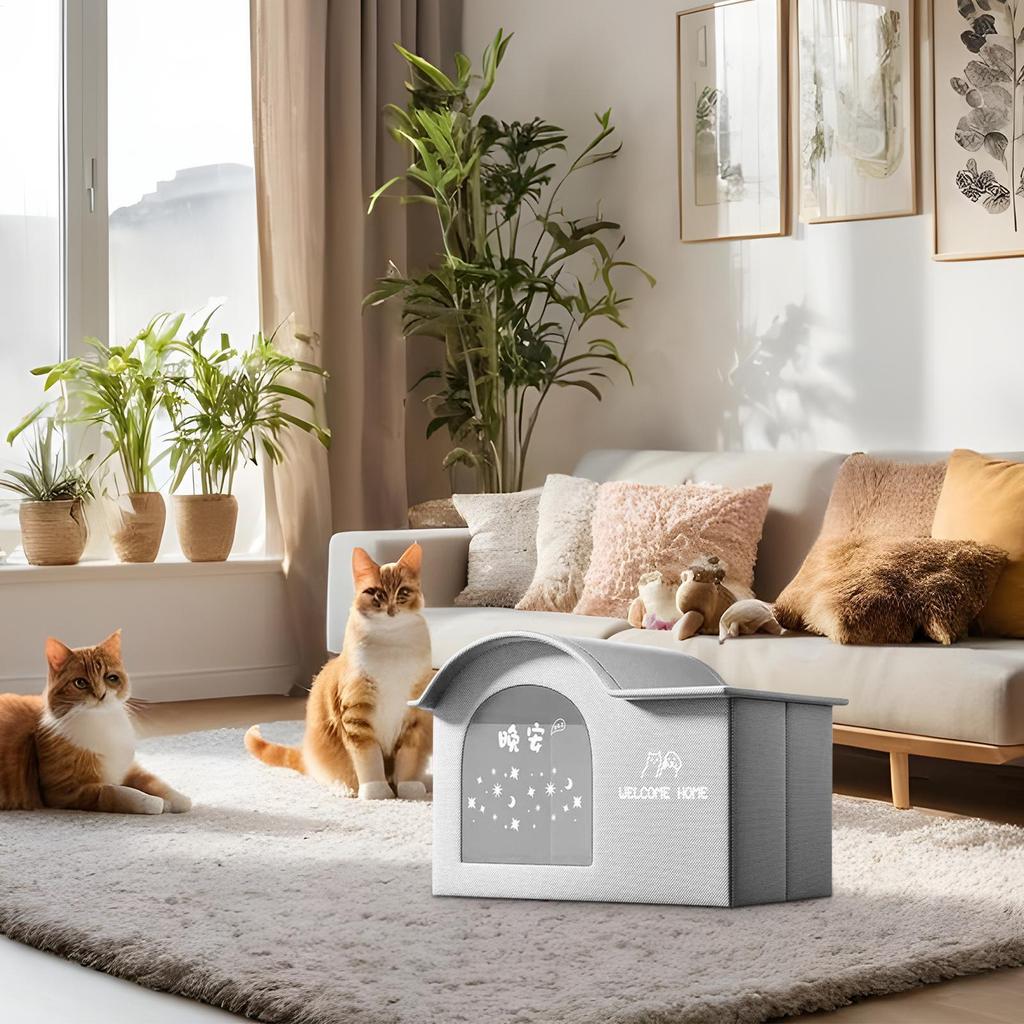 Cooling Cat House For Outdoor Foldable Cooling Cat House With Ice Pack Pet Cool Shelter Easy Cleaning Hot Days Supplies For Lawn