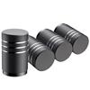 New 4Pcs Car Tire Valve Stems Cap Knurling Style Tire Valve Cap Aluminum Tire Wheel Stem Air Valve Cap Car Universal Accessories