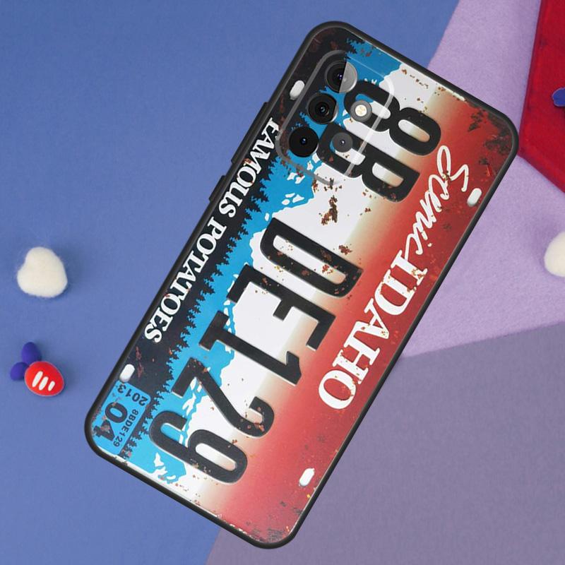 Retro Funny License Plate Case For Samsung Galaxy A52 A53 A33 A13 A34 A54 A14 A35 A55 A15 A56 A36 A26 A16 A06 A22 A32
