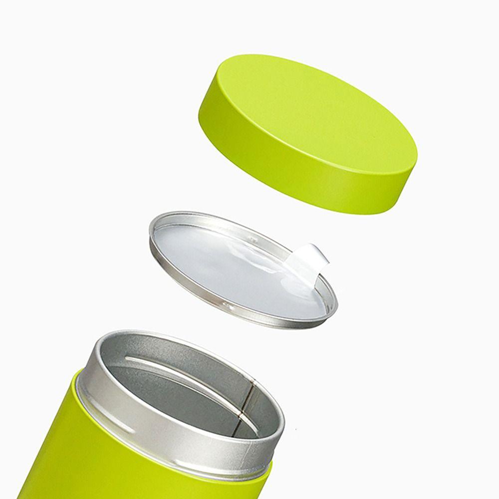 Large Capacity Tea Jar Tinplate Storage Box Portable Tea Tin  for Home&Travel