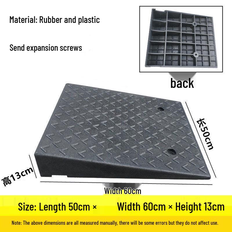 Rubber and Plastic Sloped Threshold Ramp Pad