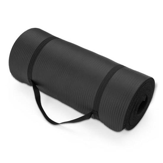 Basics Yoga Mat 6mm 12mm 25mm Training Stretch Pilates Carry Strap