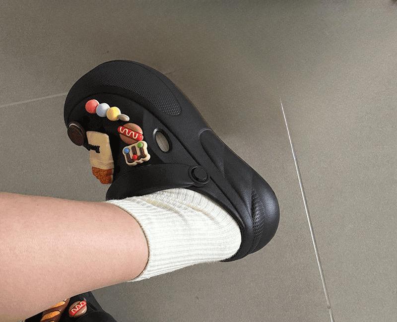 New Xie Super Soft  for Women Thick-soled Anti-slip Breathable Big-headed Shoes and Flip-flops