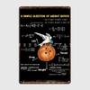 Math Metal Plaque Poster Wall Pub Club Bar Funny Garage Decoration Tin Sign Posters