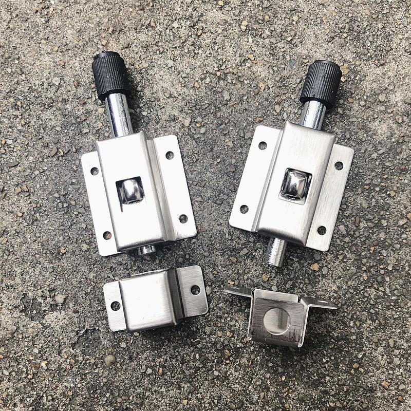 Stainless Steel Door Latch Spring Lock with Screws Automatic Spring Latches Door Window Catch Lock Gate Anti-theft Hardware