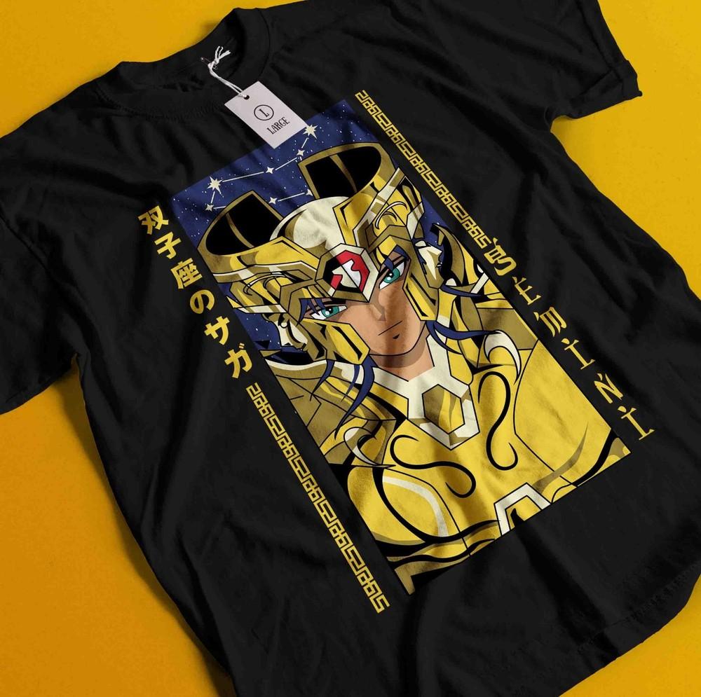 

Saint Seiya T-Shirt knights Of the Zodiac Shun Anime Manga Graphic Tee Unisex 4XL