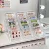 Acrylic Badge Display Stand with Tiered Transparent Storage Shelves