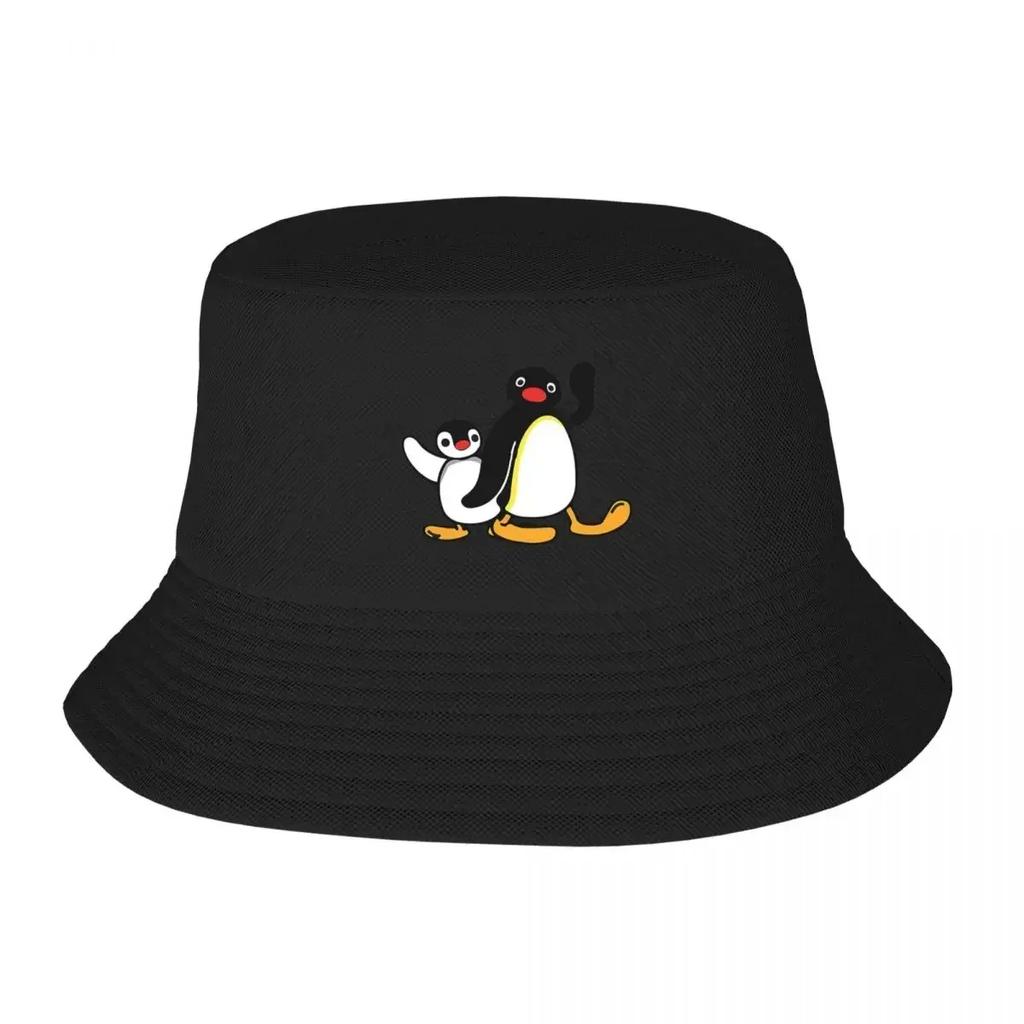 Cappello a Secchiello Panama Pingu per Bambini Cappelli Bob Cool Fisher Cappelli Unisex Cappellini Unisex per Spiaggia Estiva Pesca