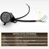 Vintage Motorcycle Speedometer Mechanical Digital Display Speedometer Gauge Retro Modification Accessories Circular With Turn