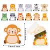 240Pages Cartoon Jungle Animal Memo Pads Set Refrigerator Sticky Notes Stationery Label Notepad Self-Adhesive Memo Book Supplies