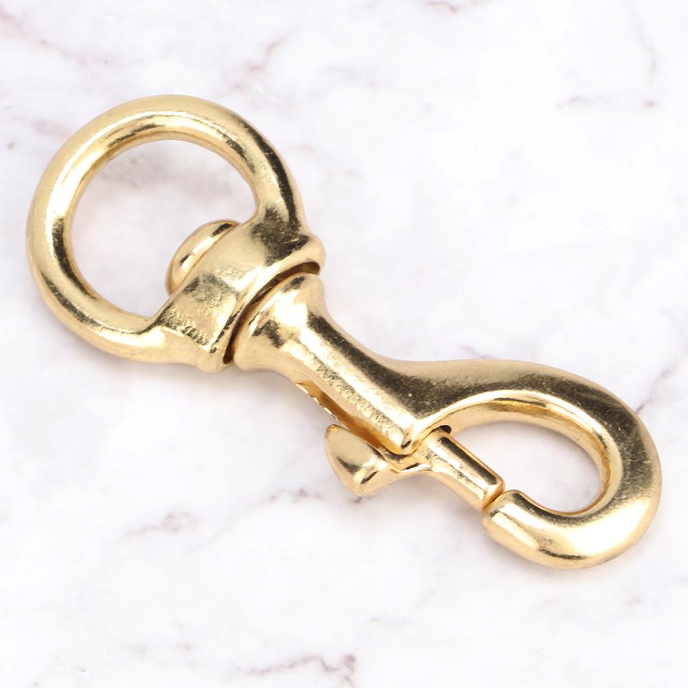 Quality Brass Swivel Trigger Hook High Strength Pet Pet Leash Rope Clip Golden Yellow