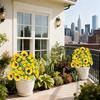 Spring Artificial Flowers: Small Daisies, Sunflowers, and Lavender for Outdoor Garden and Home Decor
