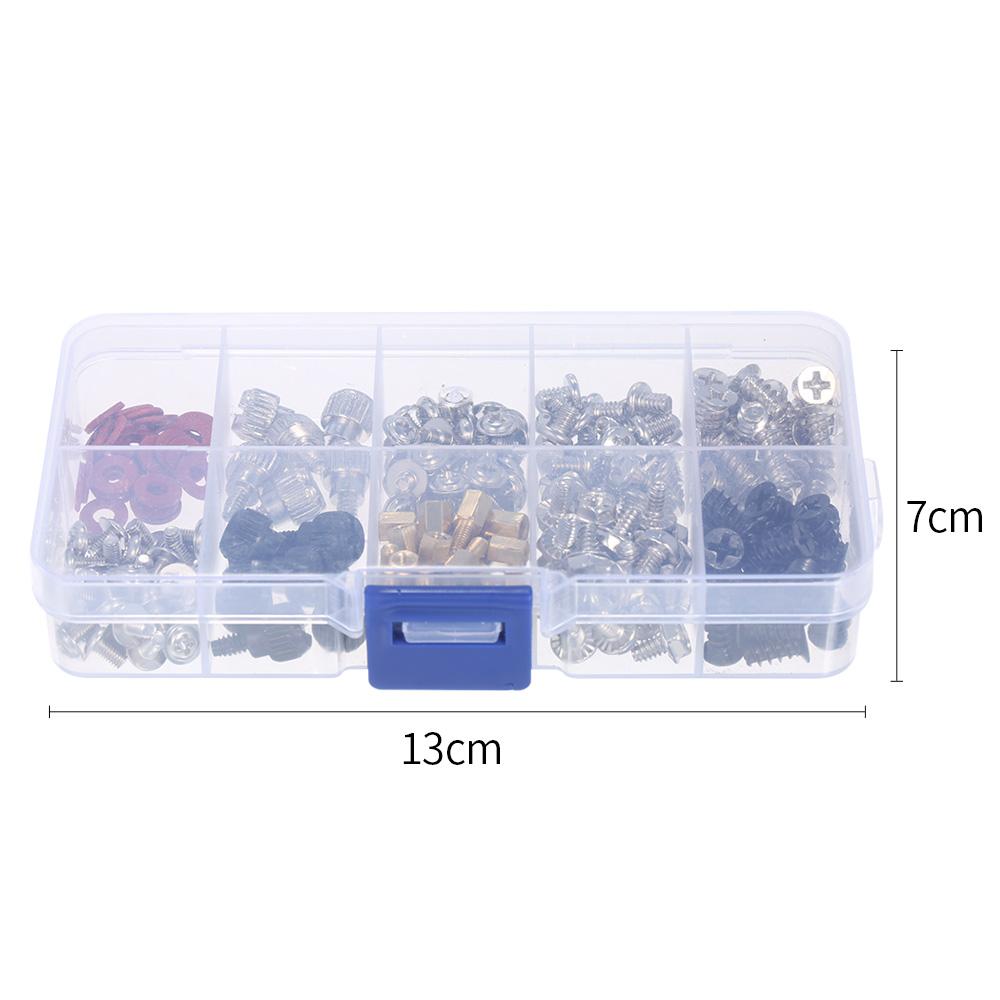 228PCS Basic Computer Screw Kit, Desktop Computer Maintenance Screw Set with CD ROM Hard Drive and Fan for Case Motherboard Installation Mainboard Gas