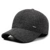 Autumn Winter Men's Warm Cap Middle-Aged Winter Baseball Cap Outdoor Velvet Thick Cotton Cap