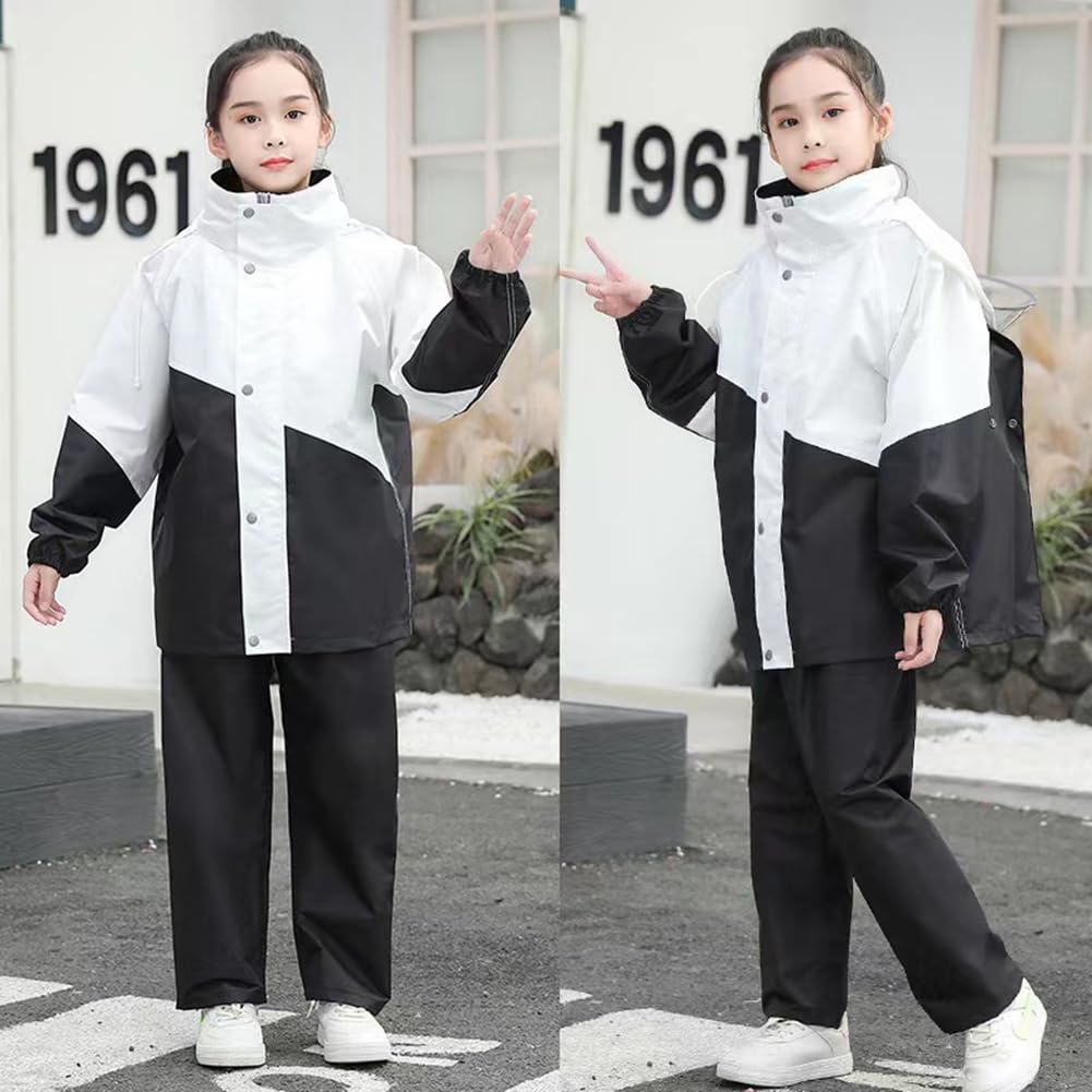 Raincoat for Rain Top and Bottom Suitable for School Super Water Night Elementary Middle Rainy Season Storage Bag Included [Limspace] Kids, Suit, Set,