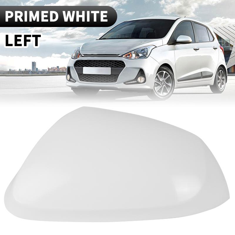 

Left Right Rearview Mirror Cover For Hyundai i10 2014 2015 2016 2017 Gloss Black/Primed white Door Wing Mirror Cover Cap Lid 1xLH Primed White