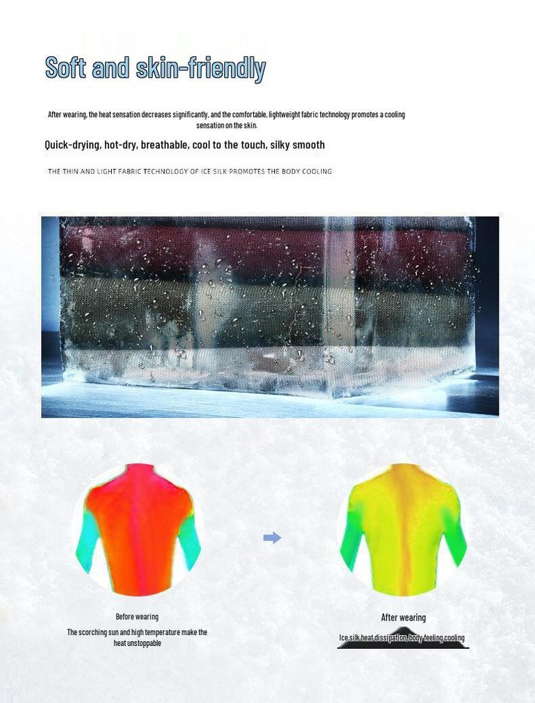 Men's Summer Quick-Dry Ice Silk Mesh T-Shirt - Short Sleeve, Stretch, Casual, Lightweight Fitness Top