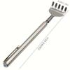 Retractable Back Scratcher, Stainless Steel Retractable Anti-itch Claw, Metal and PVC Material, Fragrance-free, Massage Tool for the Elderly