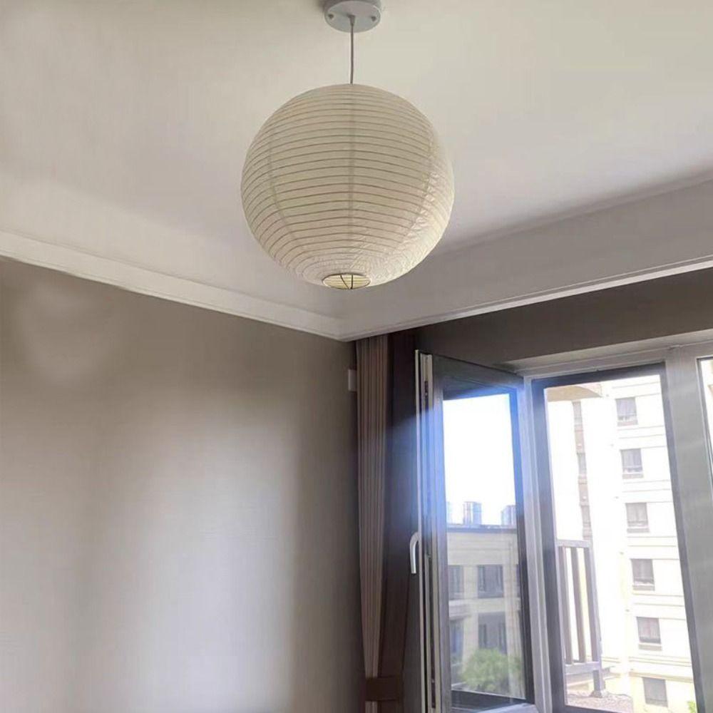 Round Paper Lampshade Modern Pendant Light Lamp Cover Ceiling Light Cover  Wedding Birthday Party