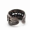 Anello Retro Punti Avvolti Per Uomo Punk Gotico Hiphop Anello Aperto Gioielli Unisex Accessori Regalo