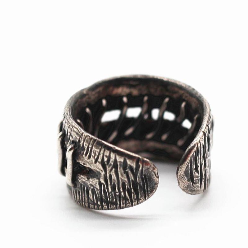 Anello Retro Punti Avvolti Per Uomo Punk Gotico Hiphop Anello Aperto Gioielli Unisex Accessori Regalo