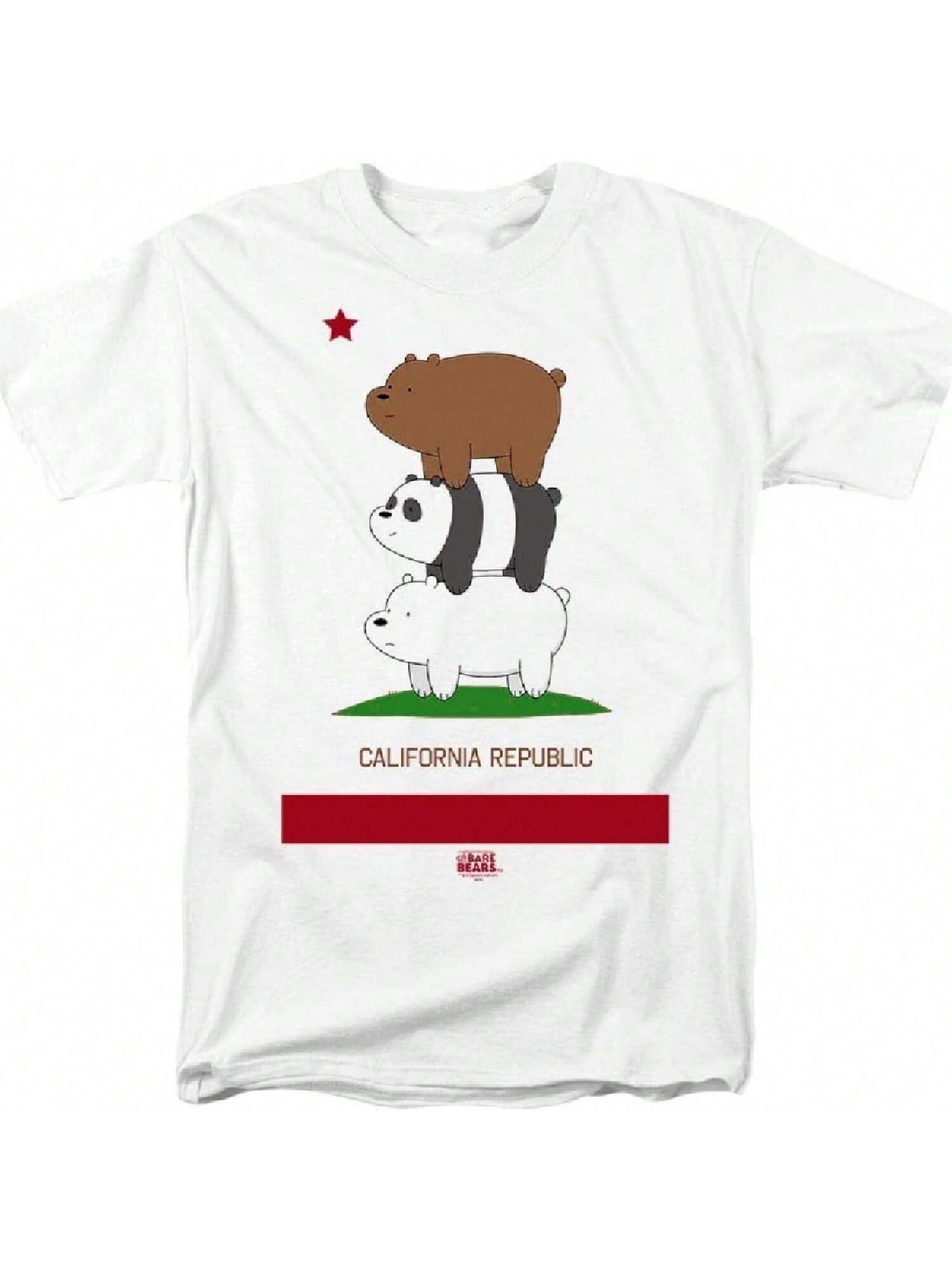 Popfunk   California Republic Parody T Shirt & Stickers S разноцветный