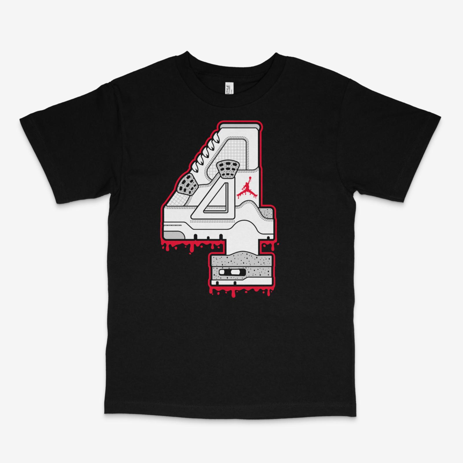 White Oreo 4s Drip Black Tee S разноцветный