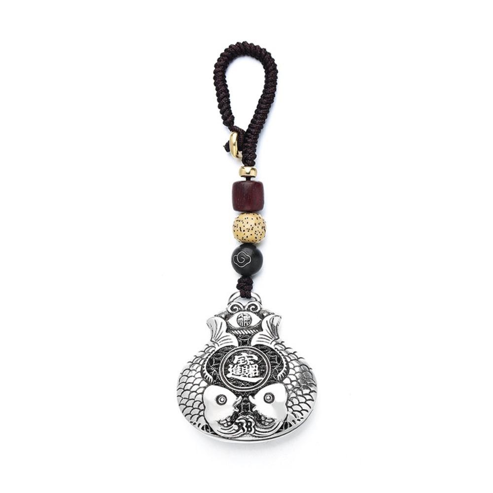 Copper Car Keychain Craftsmanship Car Accessories Personalized Lucky Bag Keychain  Gift