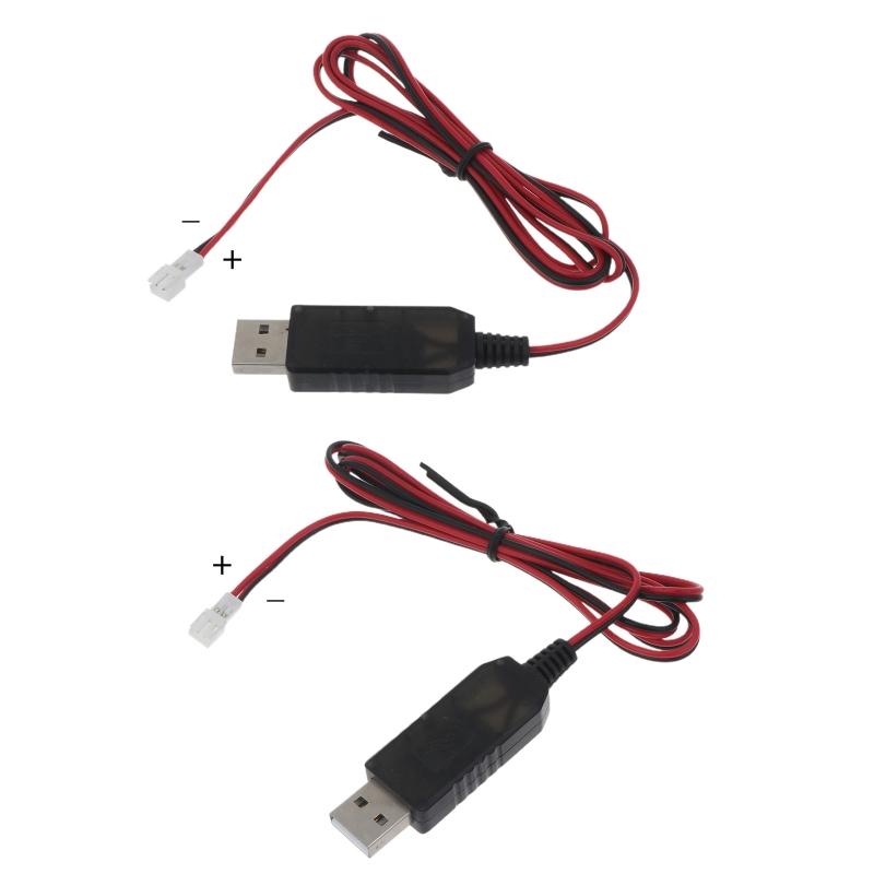 Universal USB to PH2.0 2Pin Charger Cable for 3.7V for Smart Rechargeable Lithium Battery Charging Line Cord 100cm Porta