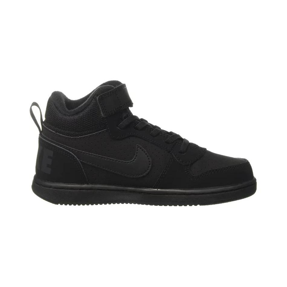 New Nike Mid Anti-Slip And Wear-Resistant Lightweight Mid-Top Skateboard Shoes Black Children Aged 3-7 Years Old 870026-001