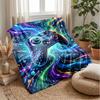 Vibrant Gaming Interface Theme Blanket Lightweight Warm Flannel Blanket Decorative Throw Blanket for Home Decoration