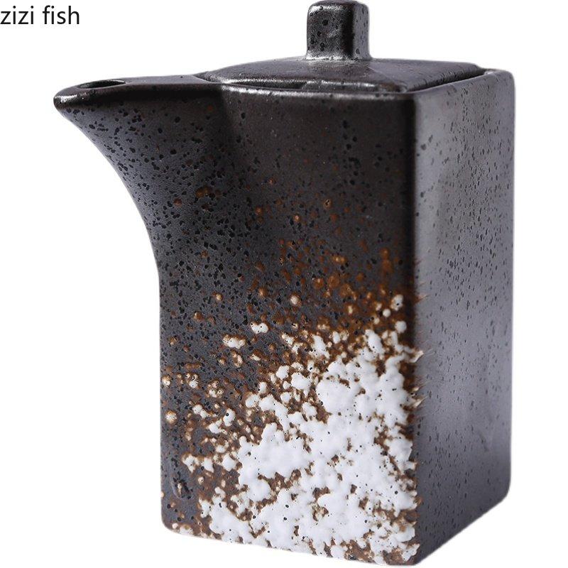 Creative Ceramic Oil Bottles Spice Jar Salt and Pepper Shakers Home Kitchen Spice Tools Seasoning Jars Box Kitchen Accessories