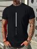Seagull men's T-shirt, big fancy badge, top casino with short sleeves, new classic street clothesT-shirt.