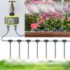 Gardening Intelligent LCD Dual Zone Independent Water Timer Atomization Cooling System Kit Courtyard Automatic Watering Program