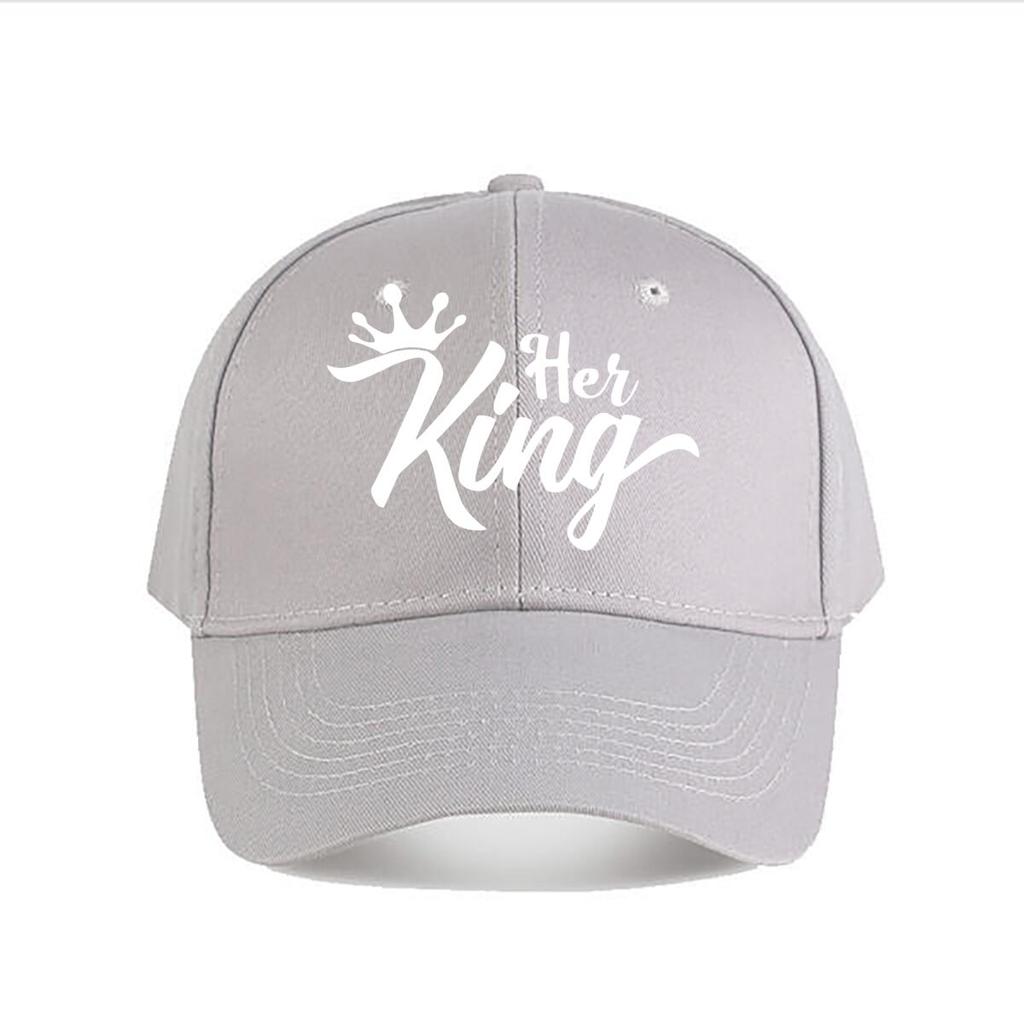 Her King Crown Vinyl Sticker Car Decor Baseball Cap Fashion Unisex Sunhat Womens Outdoor Sports Snapback Cap