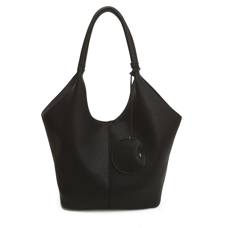 New summer armpit bag large-capacity storage bag fashionable niche tote bag solid color mother and child women's bag