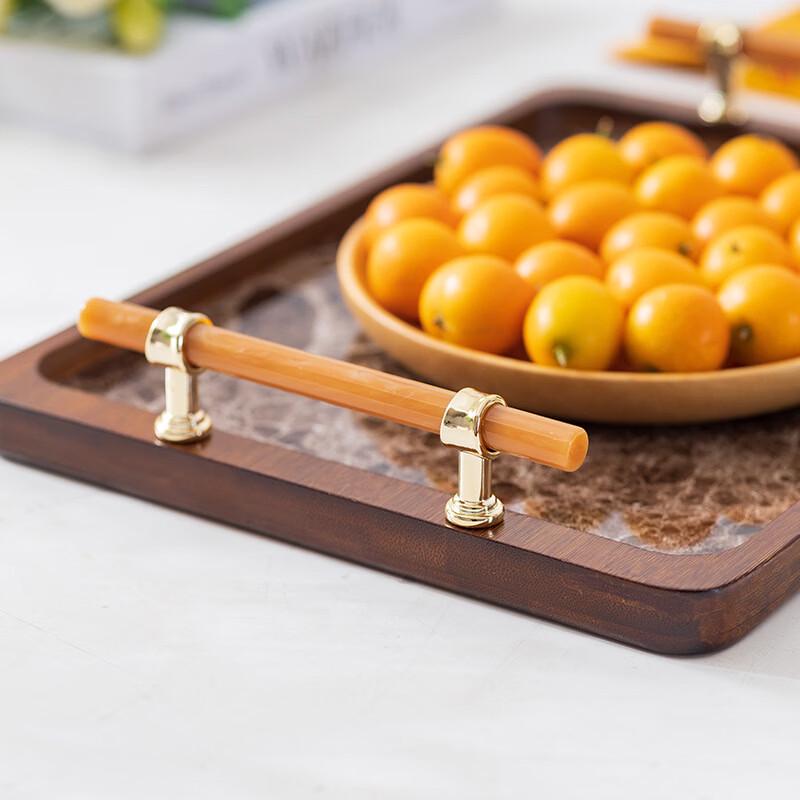 ZISIZ Bamboo Teaware Serving Tray
