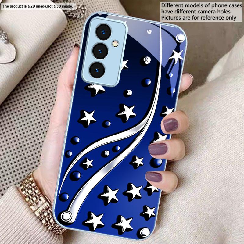 Deep Night with Stars For Samsung A01 A02 03 Core 04 05 06 10 12 13 14 5G 15 16 M02 12 Note 8 9 10 20 glass Ultra phone case