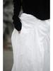 25 Small Warm Spring-Summer All-Cotton Irregular Swing Long Skirt, Literary Cotton-Linen Half-Body Skirt with Elastic Waist, Retro Style